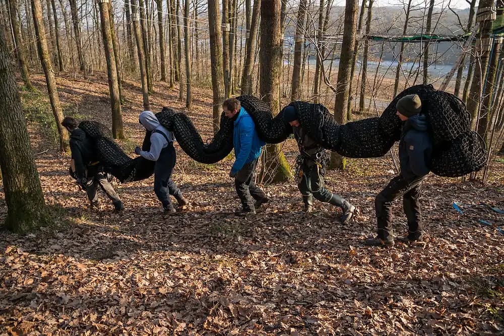 fabrication d'un parcabout dans les ateliers du fort grognon